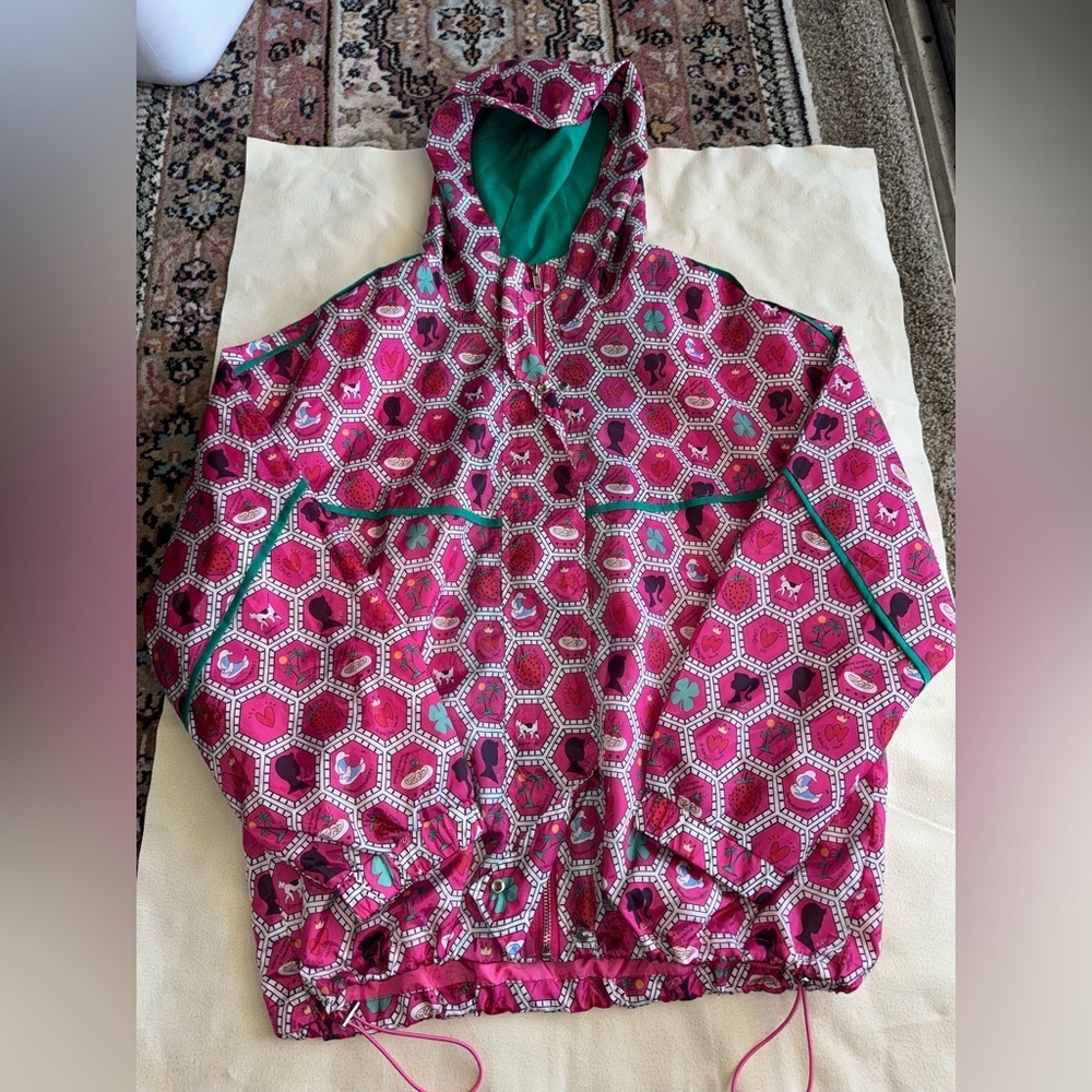Pretty in Pink Womens Windbreaker Hooded Jacket NWT Size Small-Medium - Picture 2 of 16